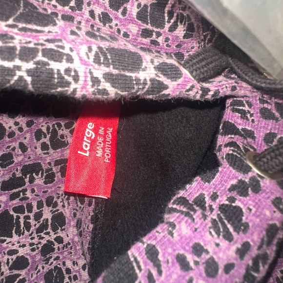 Supreme Marble Hooded Sweatshirt Purple - Picture 4 of 4